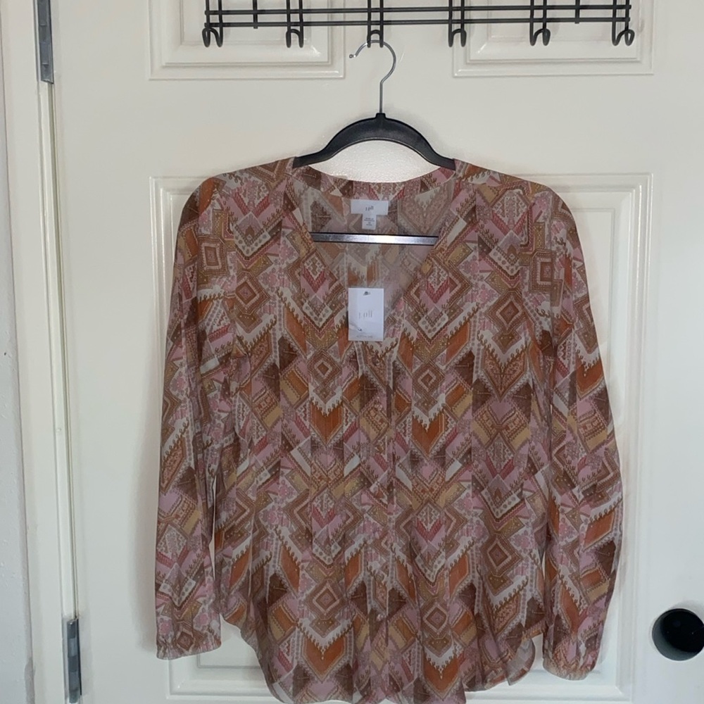 J Jill multi colored top. Size XSPetite